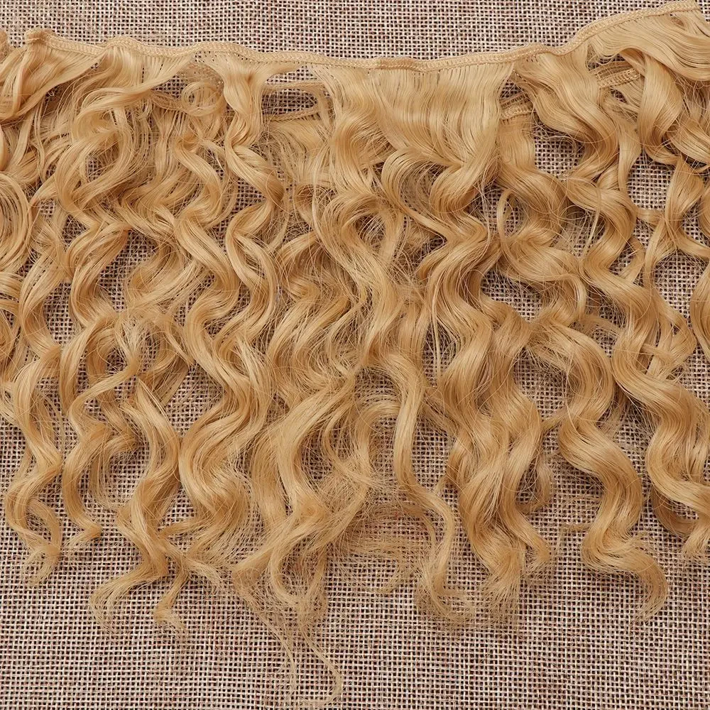 15*100cm Doll Hair Curly Wigs Fashion Mini Tresses High-Temperature 1/6 1/4 1/3 Screw Periwig Toy Toupee Gift DIY Accessory