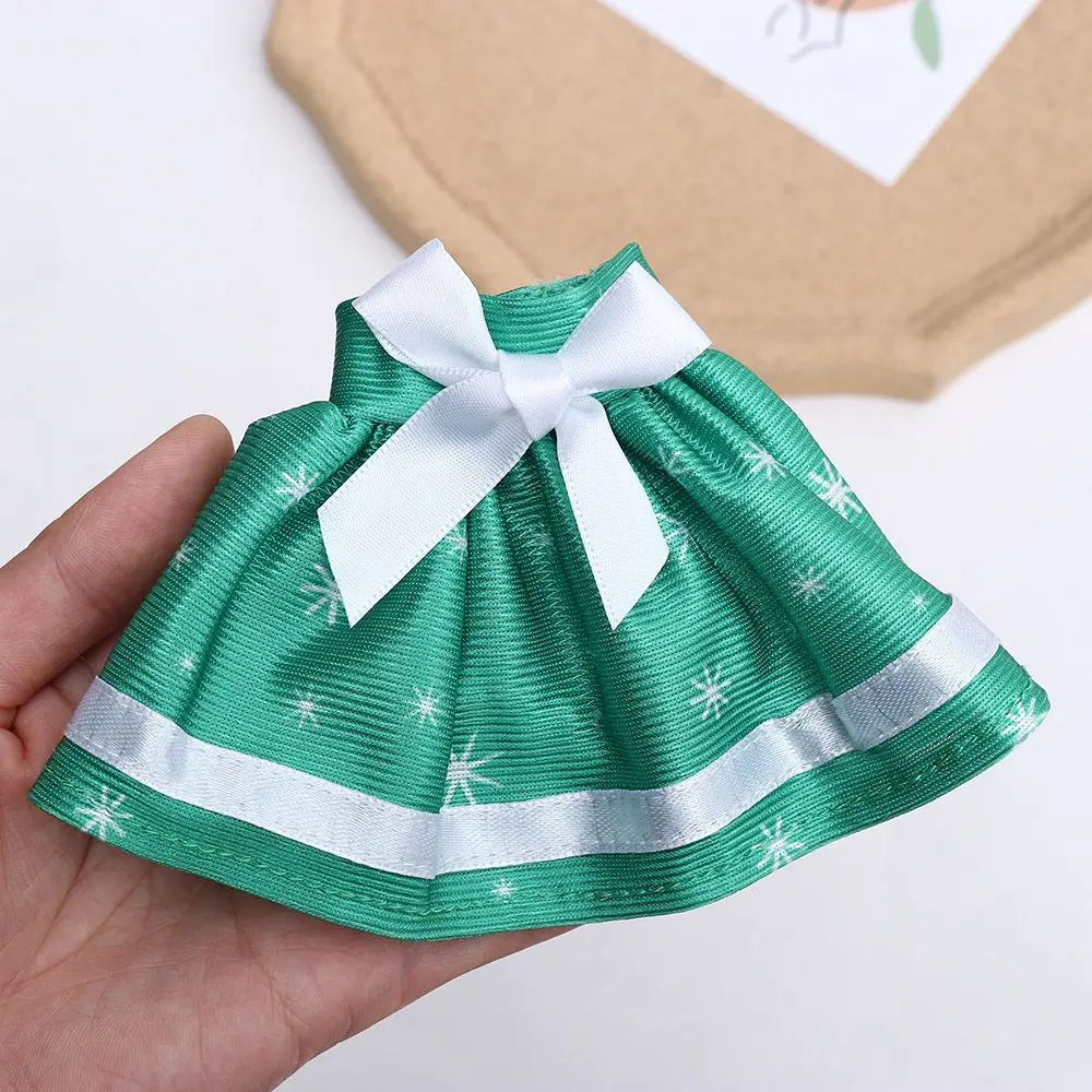 Elves Clothes Christmas Doll White Red Green Dress Baby Toys Accessories Skirt For Children's Christmas Gifts Doll Accessories