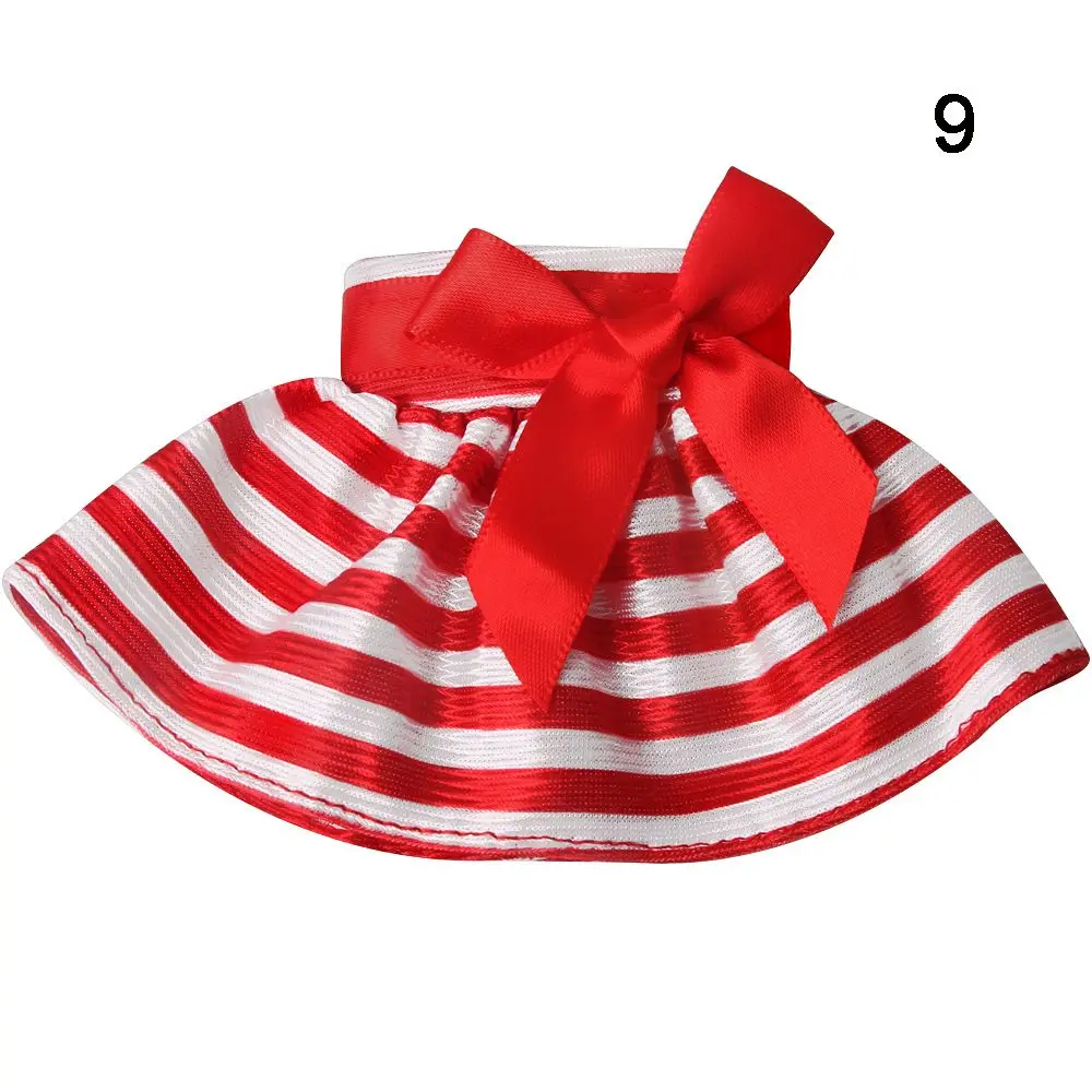 Elves Clothes Christmas Doll White Red Green Dress Baby Toys Accessories Skirt For Children's Christmas Gifts Doll Accessories