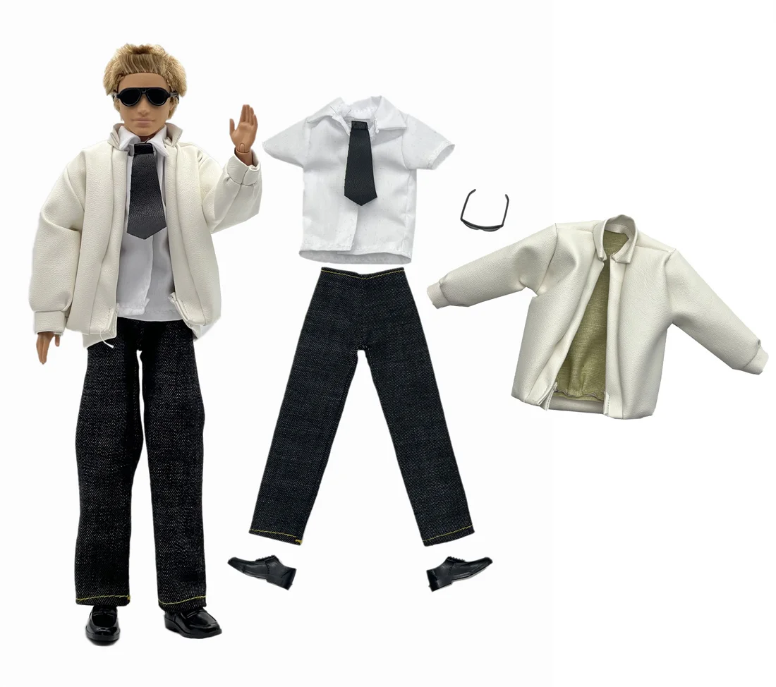 1 Set Ken Cloth Handmade Handsome Doll Accessories Casual Wear Suit for 30cm 12inch Ken Doll Kids GiftA1