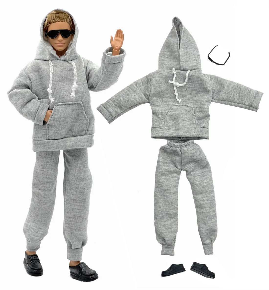 1 Set Ken Cloth Handmade Handsome Doll Accessories Casual Wear Suit for 30cm 12inch Ken Doll Kids GiftA1