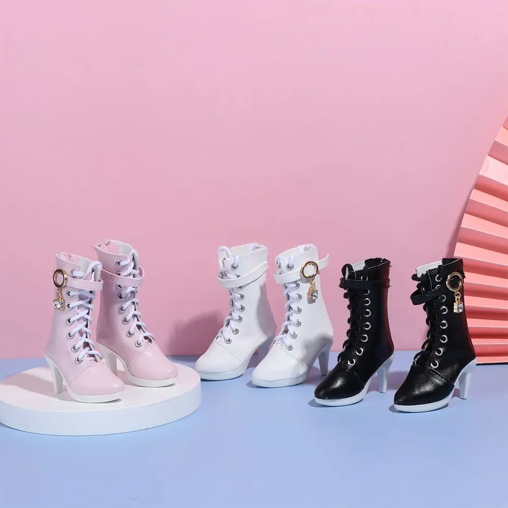 1/3 7.8CM Doll Shoes PU Leather With Different Color Suitable for 60cm Doll Wearing Boots Shoes Doll Play House Accessories