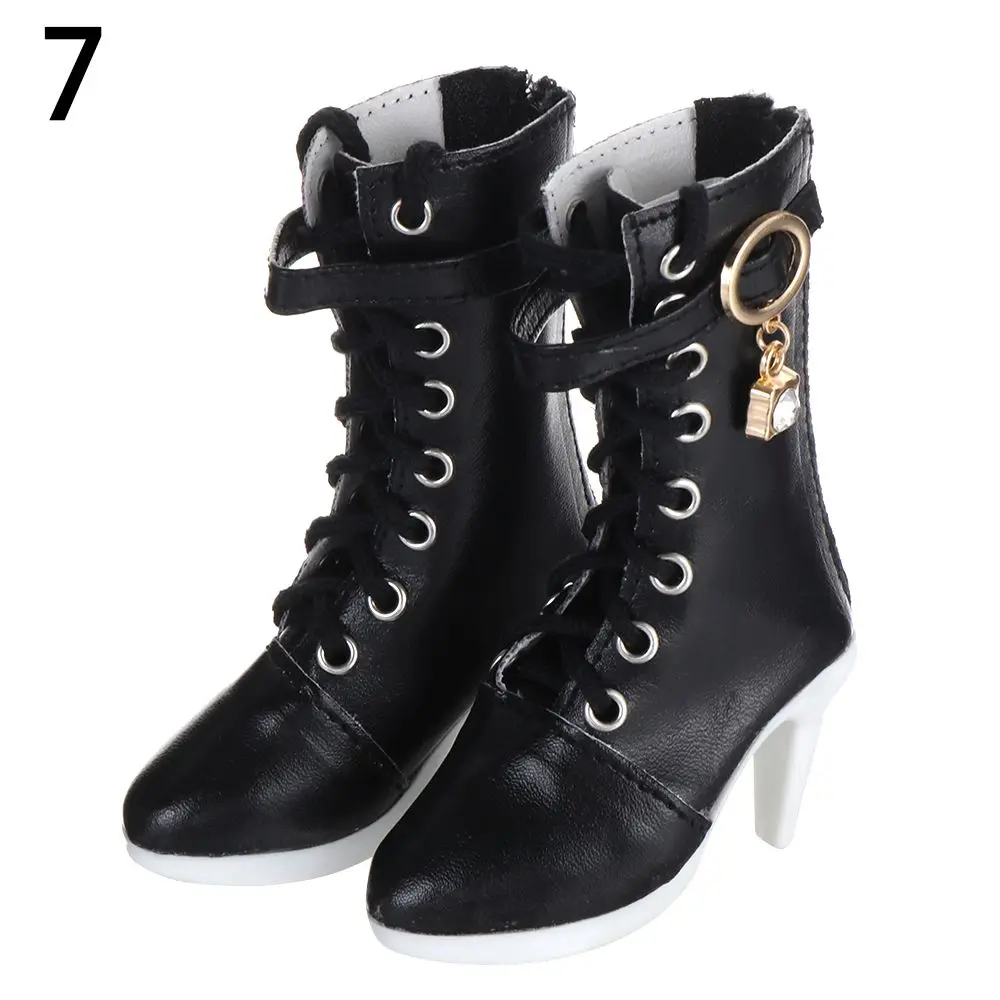 1/3 7.8CM Doll Shoes PU Leather With Different Color Suitable for 60cm Doll Wearing Boots Shoes Doll Play House Accessories