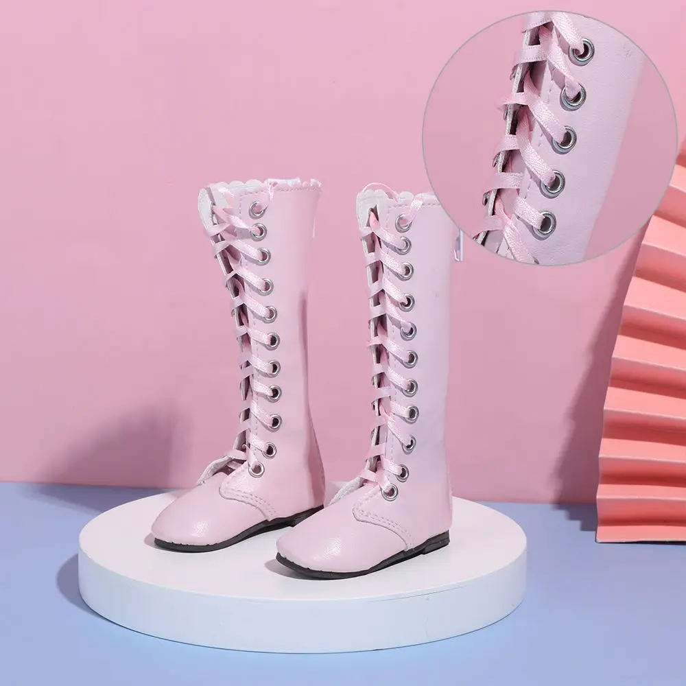 1/3 7.8CM Doll Shoes PU Leather With Different Color Suitable for 60cm Doll Wearing Boots Shoes Doll Play House Accessories