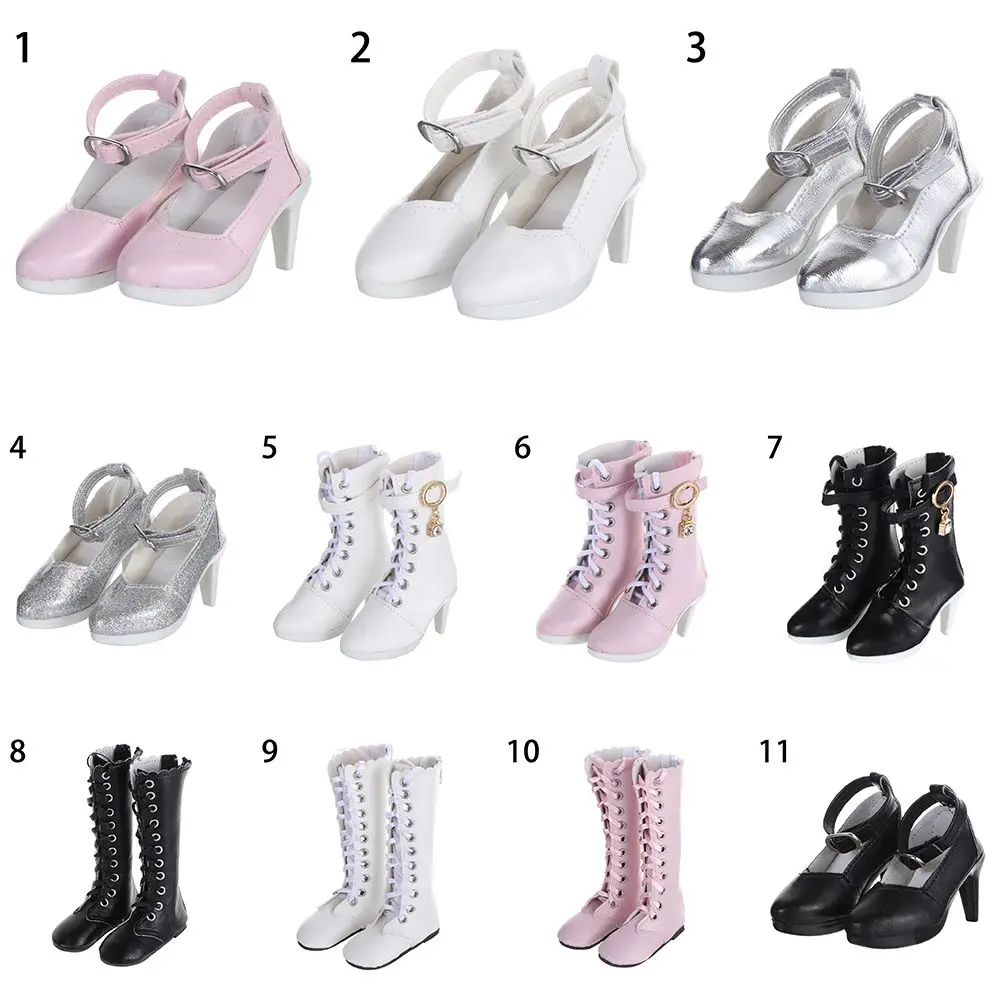 1/3 7.8CM Doll Shoes PU Leather With Different Color Suitable for 60cm Doll Wearing Boots Shoes Doll Play House Accessories