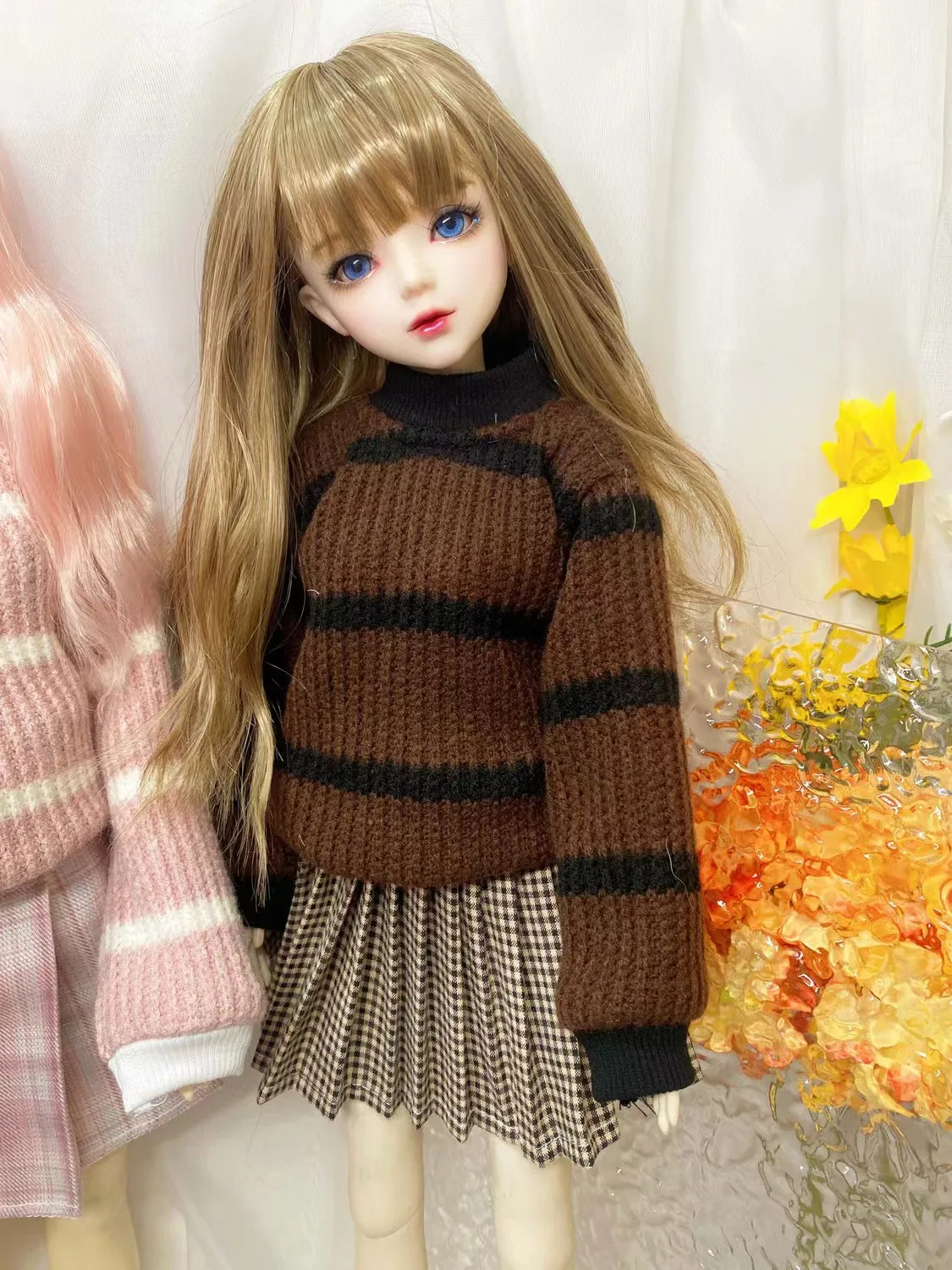 60cm Ye Luo Li Doll Clothes 1/3 bjd Baby Clothes Kitty's Victory Princess Dress JK Uniforms Campus