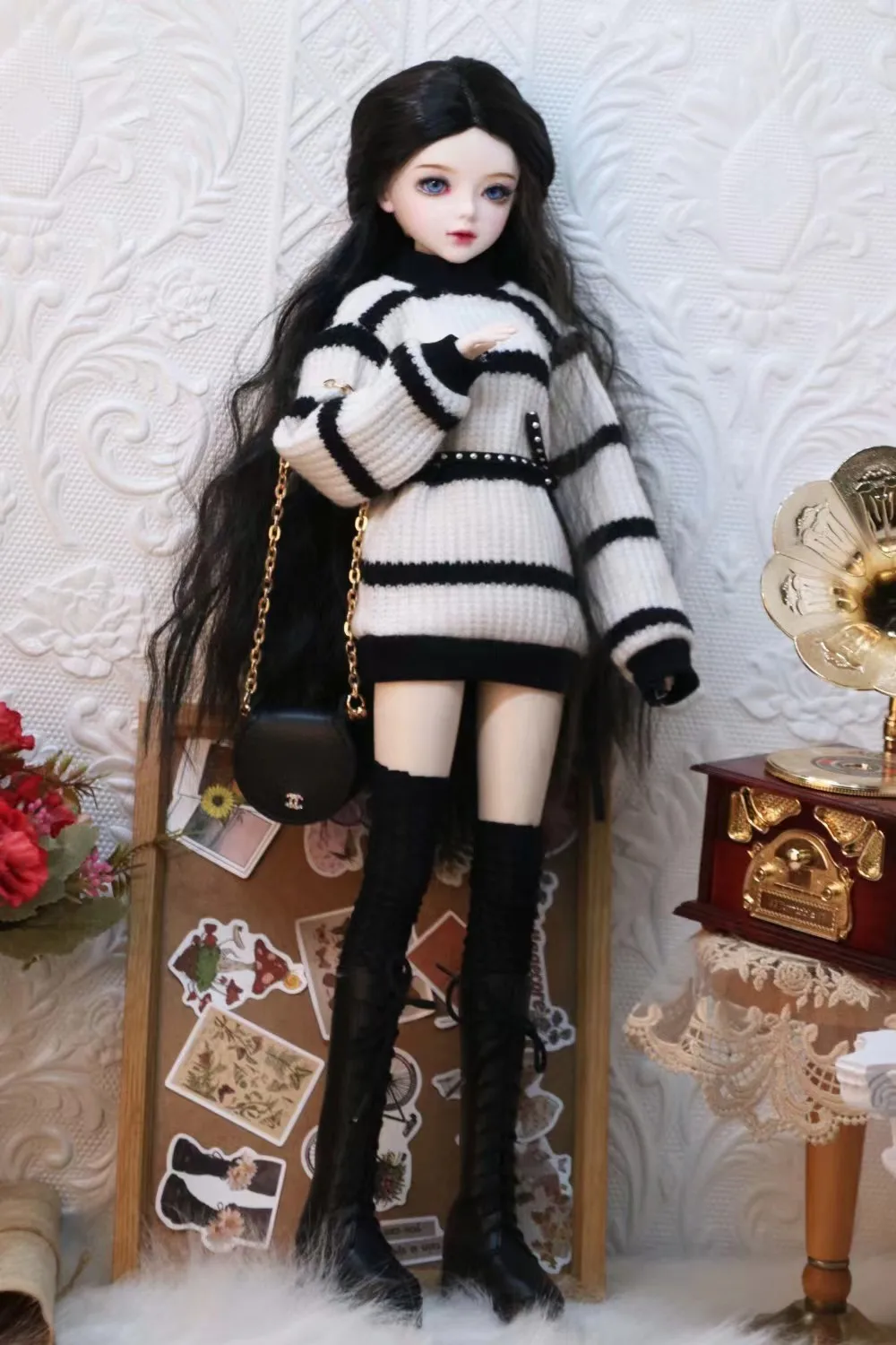 60cm Ye Luo Li Doll Clothes 1/3 bjd Baby Clothes Kitty's Victory Princess Dress JK Uniforms Campus