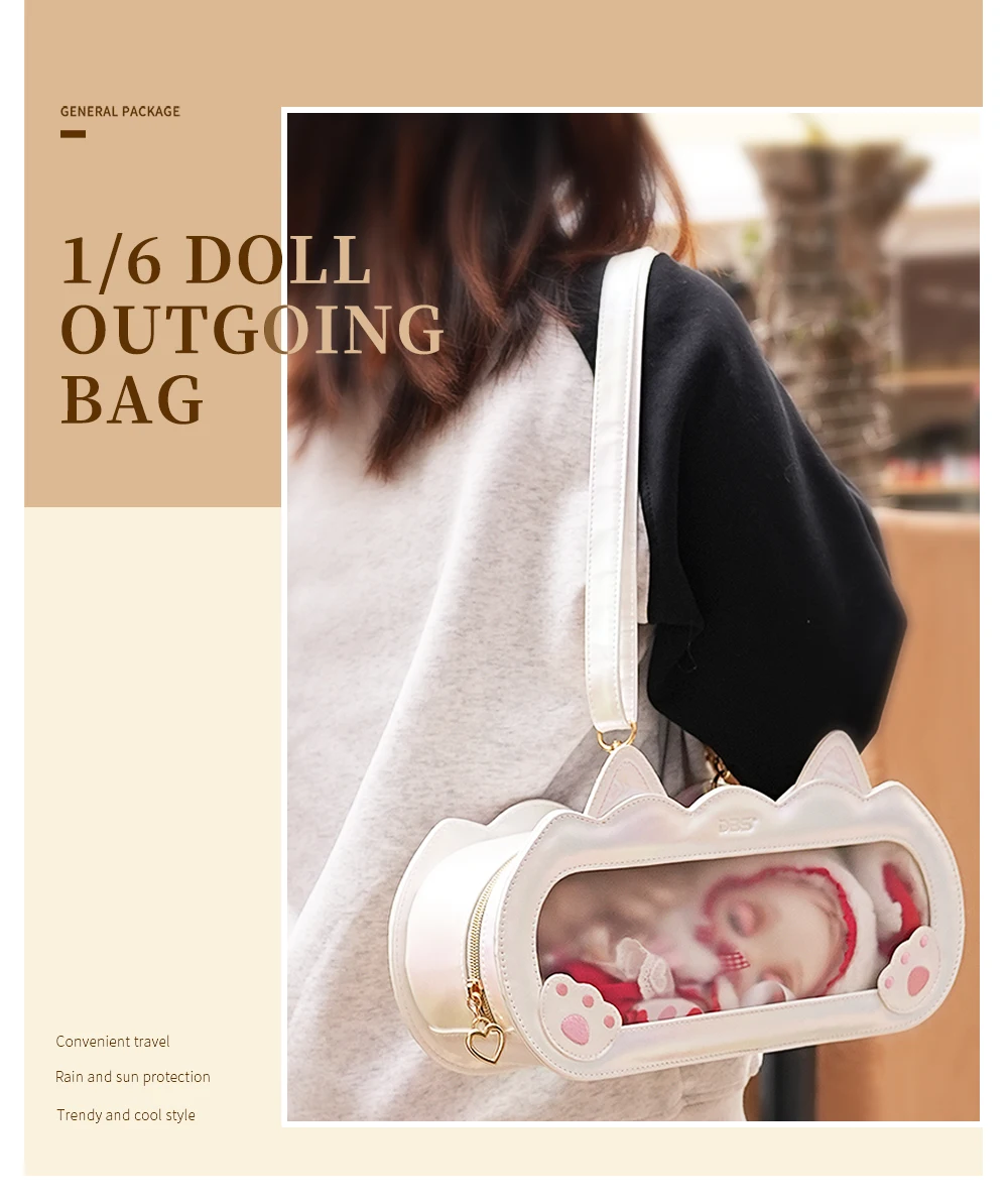 Traveling Bag for ICY DBS Blythe 30cm Dolls Outgoing Packets 1/6 BJD OB24 ANIME GIRL Pullip BB Girl