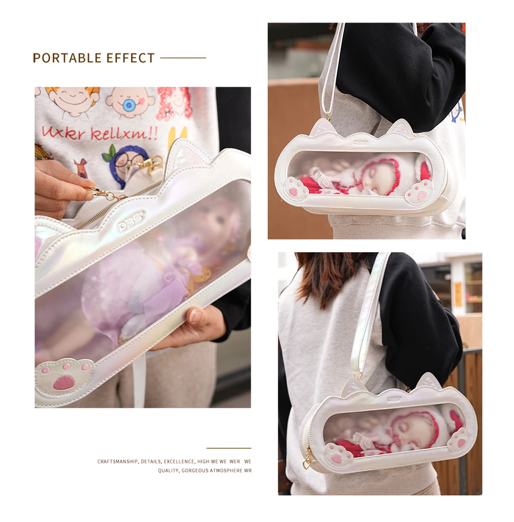 Traveling Bag for ICY DBS Blythe 30cm Dolls Outgoing Packets 1/6 BJD OB24 ANIME GIRL Pullip BB Girl