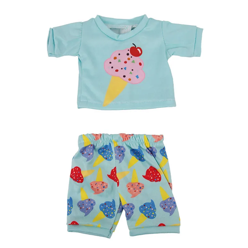 Kawaii Animal Pattern Doll Clothes For 43cm Baby Doll Clothes Accessories And 18 Inch American Doll Girl's Toys Our Generation