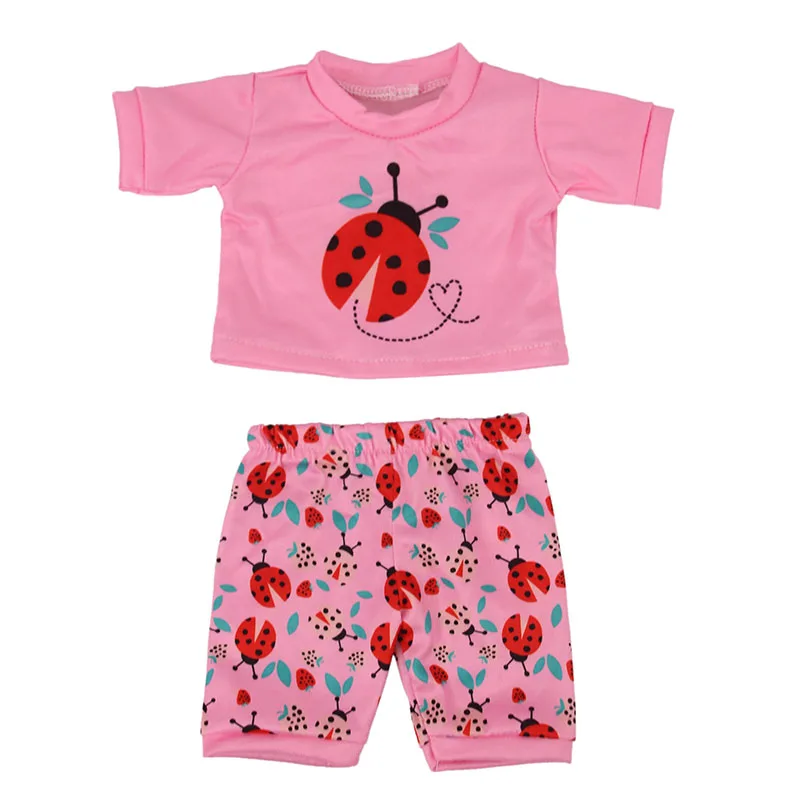 Kawaii Animal Pattern Doll Clothes For 43cm Baby Doll Clothes Accessories And 18 Inch American Doll Girl's Toys Our Generation