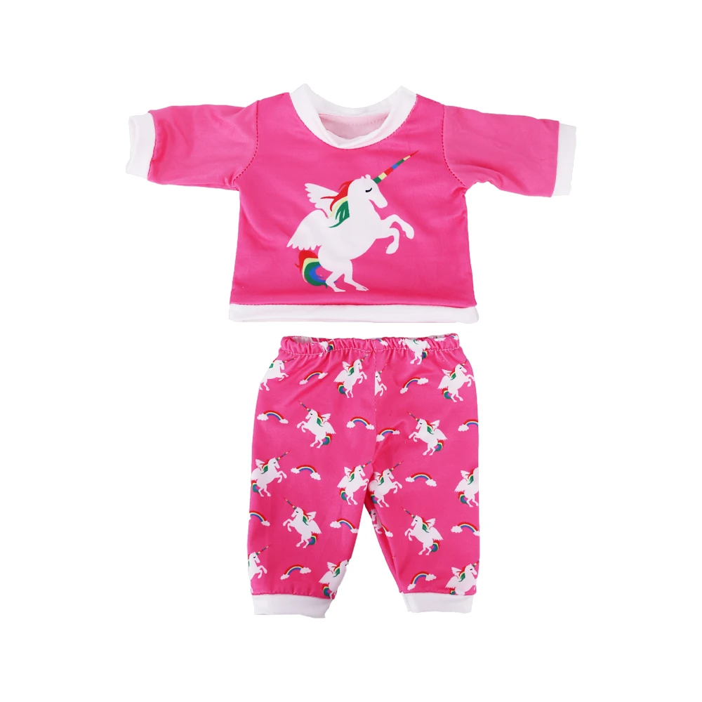 Kawaii Animal Pattern Doll Clothes For 43cm Baby Doll Clothes Accessories And 18 Inch American Doll Girl's Toys Our Generation