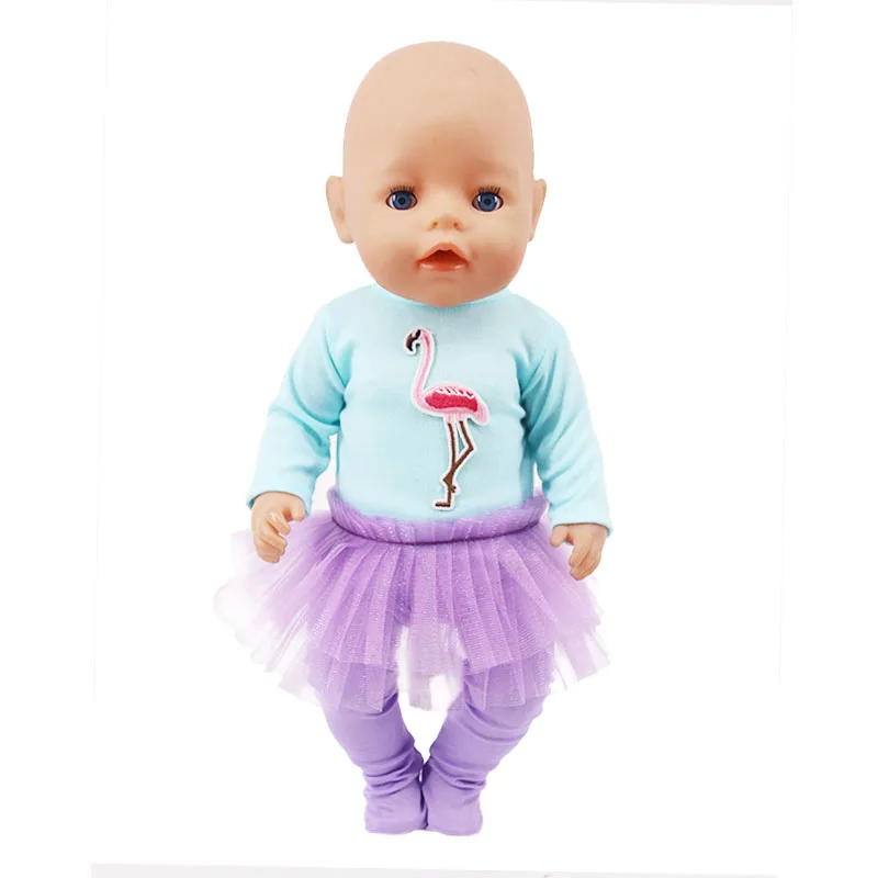 Kawaii Animal Pattern Doll Clothes For 43cm Baby Doll Clothes Accessories And 18 Inch American Doll Girl's Toys Our Generation