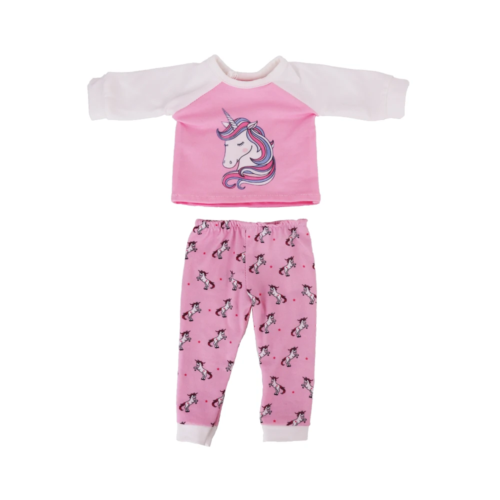 Kawaii Animal Pattern Doll Clothes For 43cm Baby Doll Clothes Accessories And 18 Inch American Doll Girl's Toys Our Generation
