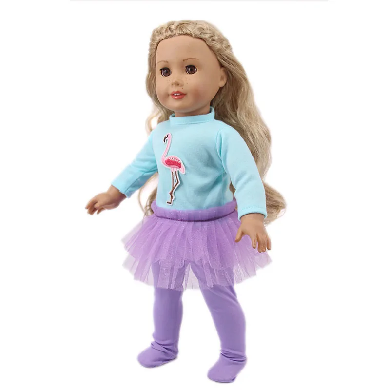 Kawaii Animal Pattern Doll Clothes For 43cm Baby Doll Clothes Accessories And 18 Inch American Doll Girl's Toys Our Generation