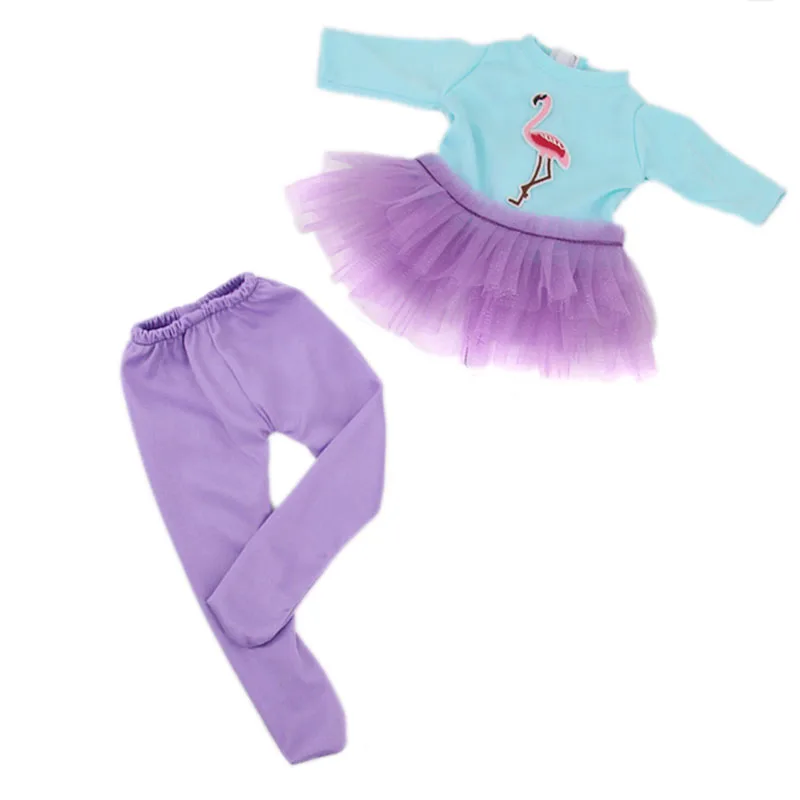 Kawaii Animal Pattern Doll Clothes For 43cm Baby Doll Clothes Accessories And 18 Inch American Doll Girl's Toys Our Generation