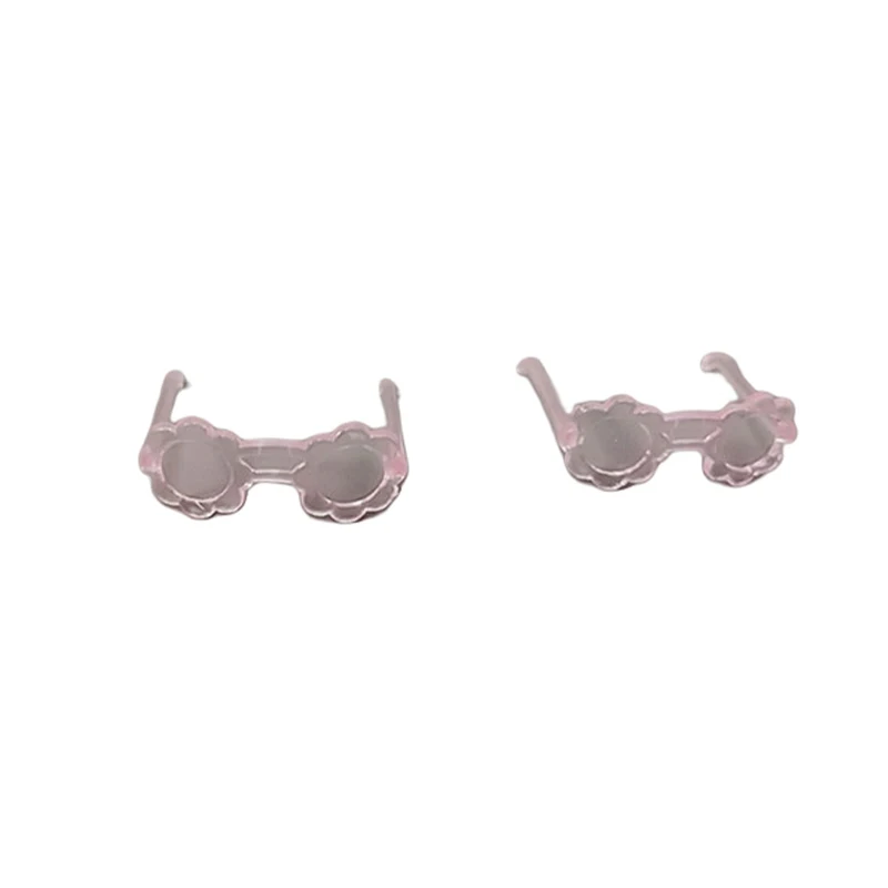 20Pcs Dolls Accessories Mini Plastic Glasses For High Dolls For Barbies Dolls 1/6 Doll House Kids Toy Party Glasses