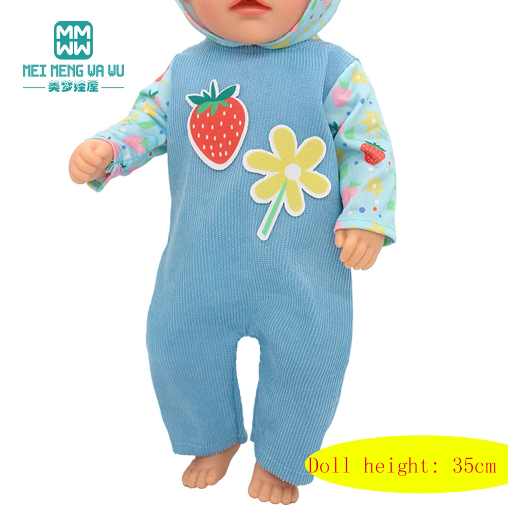 Mini Toys Doll Clothes 35cm 14inch Born Doll Fashion Blankets Dresses Onesies Suit Girl Gift