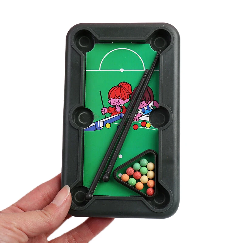 Dollhouse Elf Doll Accessories Mini Tabletop Pool Set Parent-Child Interactive Desktop Billiards