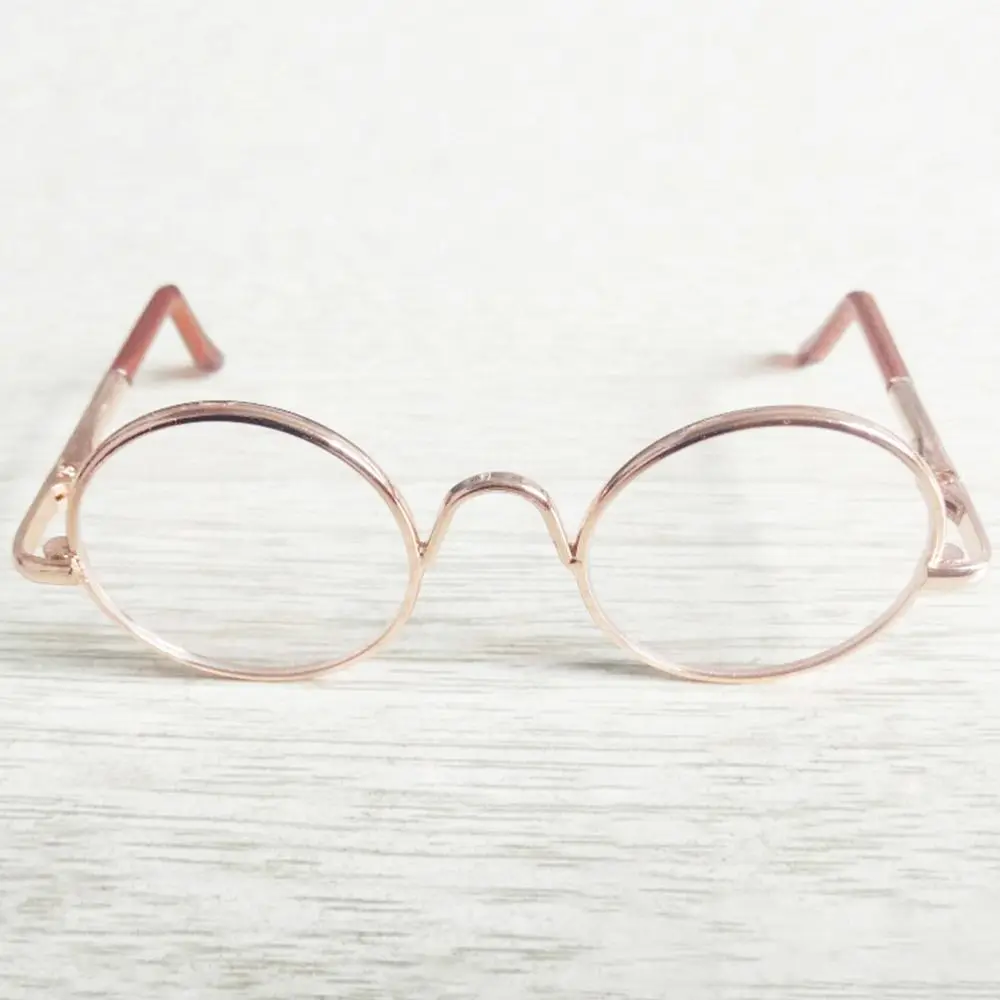 Fashion Glasses For 15~20cm Cotton Dolls Casual Wear Round Frame Plush Doll Eyeglasses for 1/3 1/4 BJD Dolls for Blythe Doll