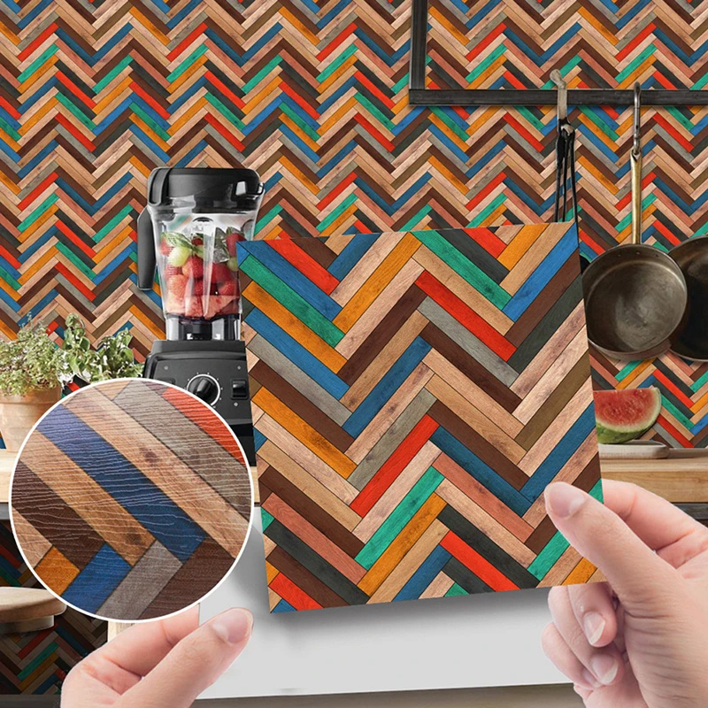 1Pc 1:12 Dollhouse Miniature Grain Floor Wallpaper Tiles Sticker Bathroom Living Room Decor Toy Doll House Accessories