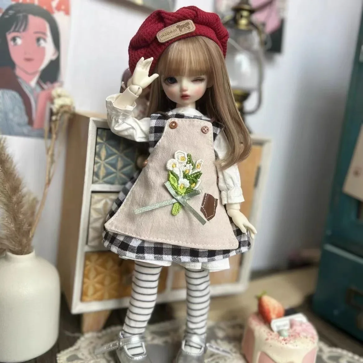 Fashion Cute Casual 30cm Doll Clothes 1/6 BJD Doll Outfit Set Doll Accessories Girl Toy Gift Holiday Gift