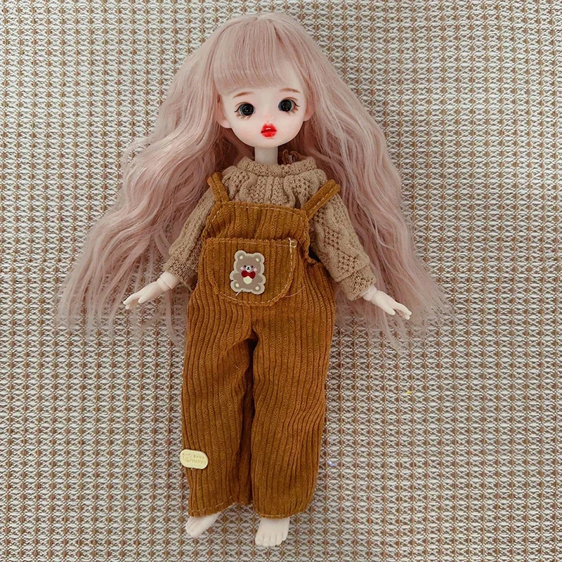 Fashion Cute Casual 30cm Doll Clothes 1/6 BJD Doll Outfit Set Doll Accessories Girl Toy Gift Holiday Gift