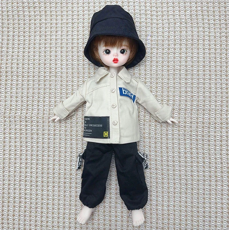 Fashion Cute Casual 30cm Doll Clothes 1/6 BJD Doll Outfit Set Doll Accessories Girl Toy Gift Holiday Gift