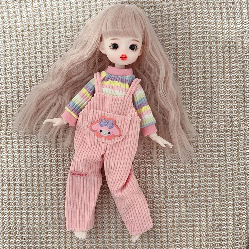 Fashion Cute Casual 30cm Doll Clothes 1/6 BJD Doll Outfit Set Doll Accessories Girl Toy Gift Holiday Gift