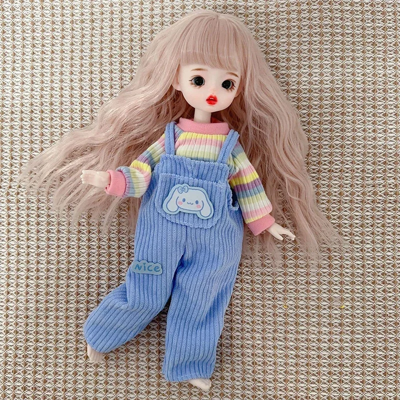 Fashion Cute Casual 30cm Doll Clothes 1/6 BJD Doll Outfit Set Doll Accessories Girl Toy Gift Holiday Gift