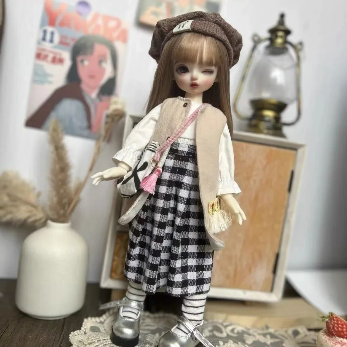 Fashion Cute Casual 30cm Doll Clothes 1/6 BJD Doll Outfit Set Doll Accessories Girl Toy Gift Holiday Gift