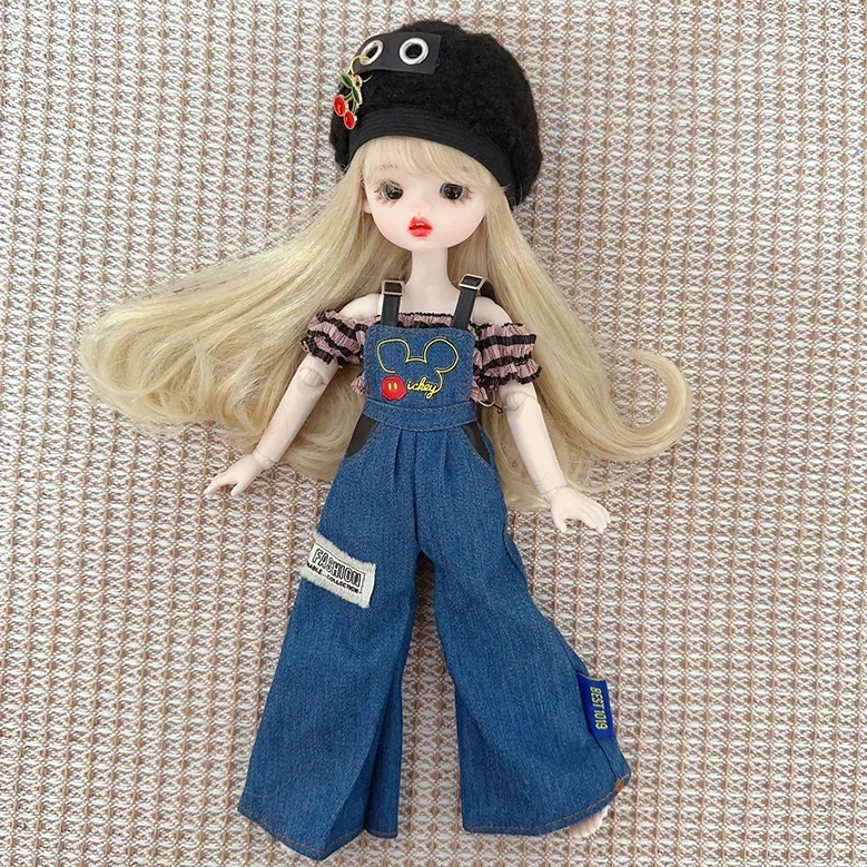 Fashion Cute Casual 30cm Doll Clothes 1/6 BJD Doll Outfit Set Doll Accessories Girl Toy Gift Holiday Gift