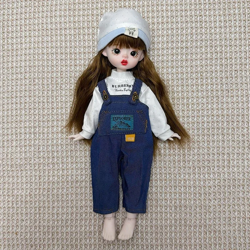 Fashion Cute Casual 30cm Doll Clothes 1/6 BJD Doll Outfit Set Doll Accessories Girl Toy Gift Holiday Gift