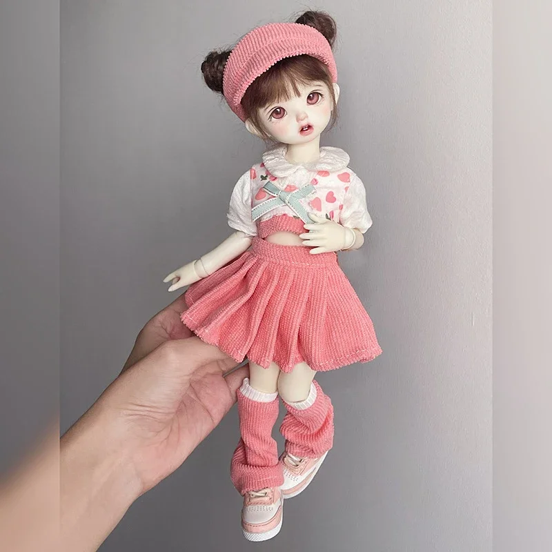 Fashion Cute Casual 30cm Doll Clothes 1/6 BJD Doll Outfit Set Doll Accessories Girl Toy Gift Holiday Gift