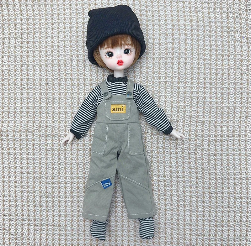 Fashion Cute Casual 30cm Doll Clothes 1/6 BJD Doll Outfit Set Doll Accessories Girl Toy Gift Holiday Gift