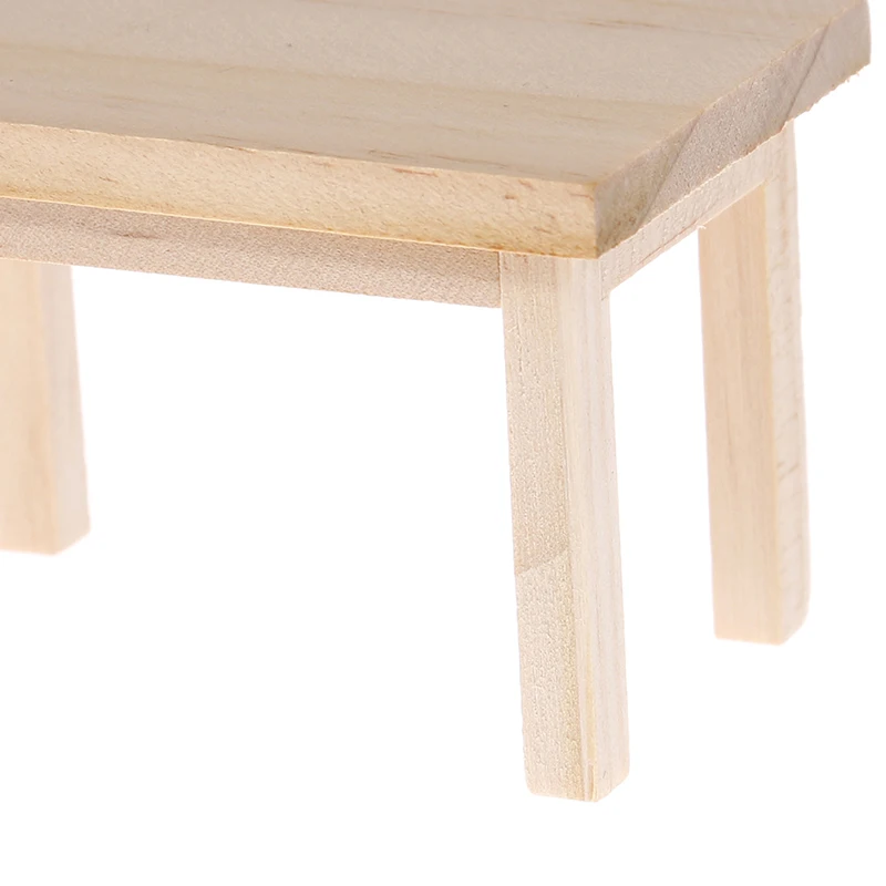 1:12 Dollhouse Miniature Wooden Table Model Furniture Accessories Toys