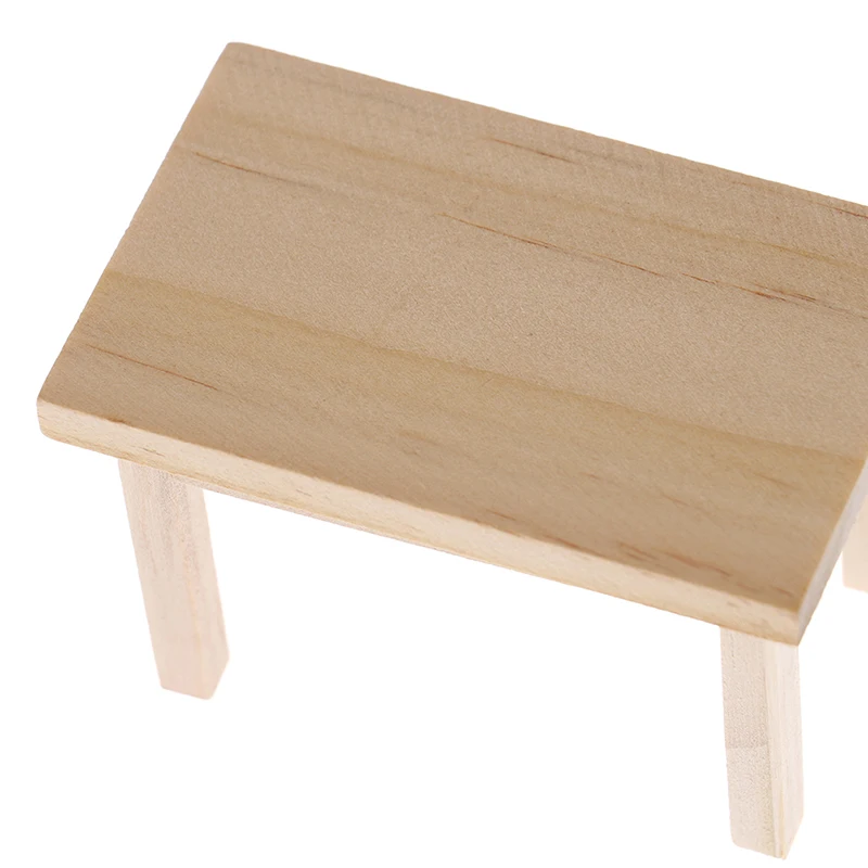 1:12 Dollhouse Miniature Wooden Table Model Furniture Accessories Toys