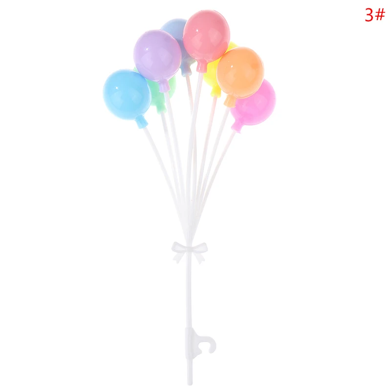 1Set 1:6 Dollhouse Miniature Colorful Balloon Windmills Round Heart-shaped Balloon Ornament Home Garden Decor Toy