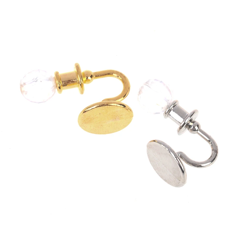 1Pair Miniature Dollhouse Alloy Simulation Ceiling Lamp Hanging Lamp Mini LED Lighting Model Home Decoration Doll Furniture Toy
