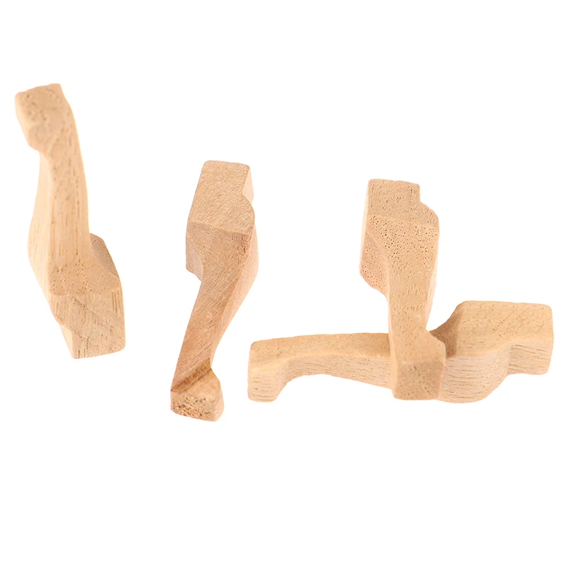 4pcs/lot 1:12 Wooden Dollhouse Table Leg Miniature Furniture Diy Dollhouse Accessories Simulation Table Feet Model Dollhouse Toy