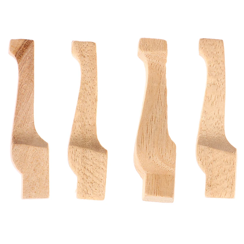 4pcs/lot 1:12 Wooden Dollhouse Table Leg Miniature Furniture Diy Dollhouse Accessories Simulation Table Feet Model Dollhouse Toy