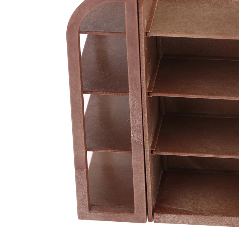 1/12 Dollhouse Mini Supermarket Multilayer Display Shelf Dollhouse Store Cabinet Model Dolls House Furniture Decor Accessories