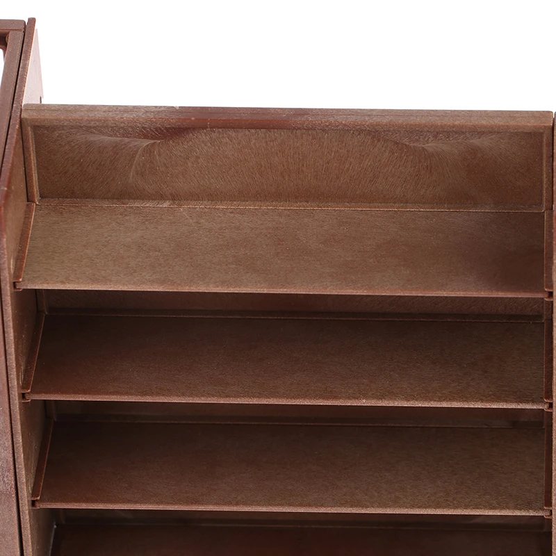 1/12 Dollhouse Mini Supermarket Multilayer Display Shelf Dollhouse Store Cabinet Model Dolls House Furniture Decor Accessories