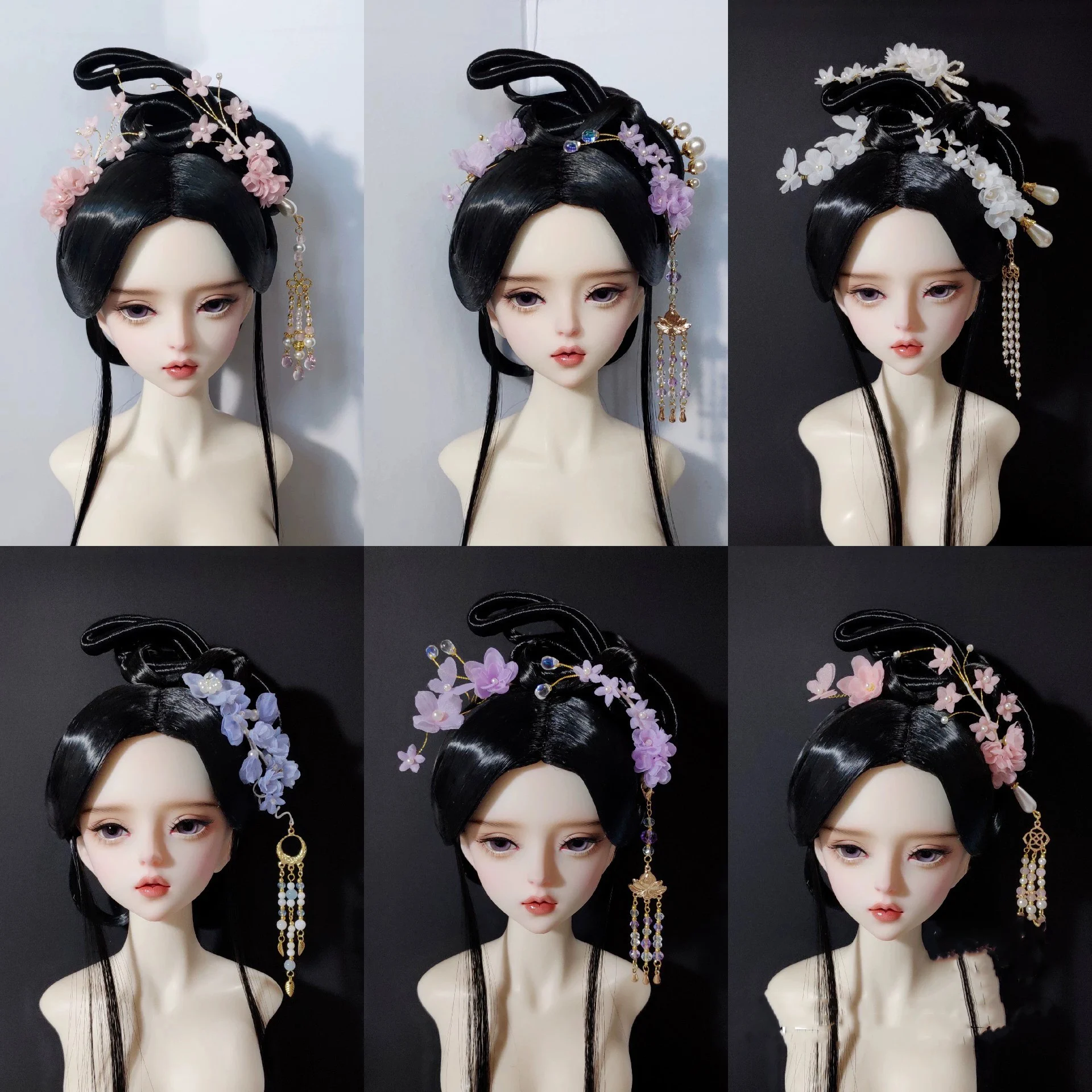 1/6 1/4 1/3 Scale BJD Hairpin Headwear Ancient Costume Hanfu Doll Hair Accessories For BJD/SD YOSD MSD SD13 Girl C2038