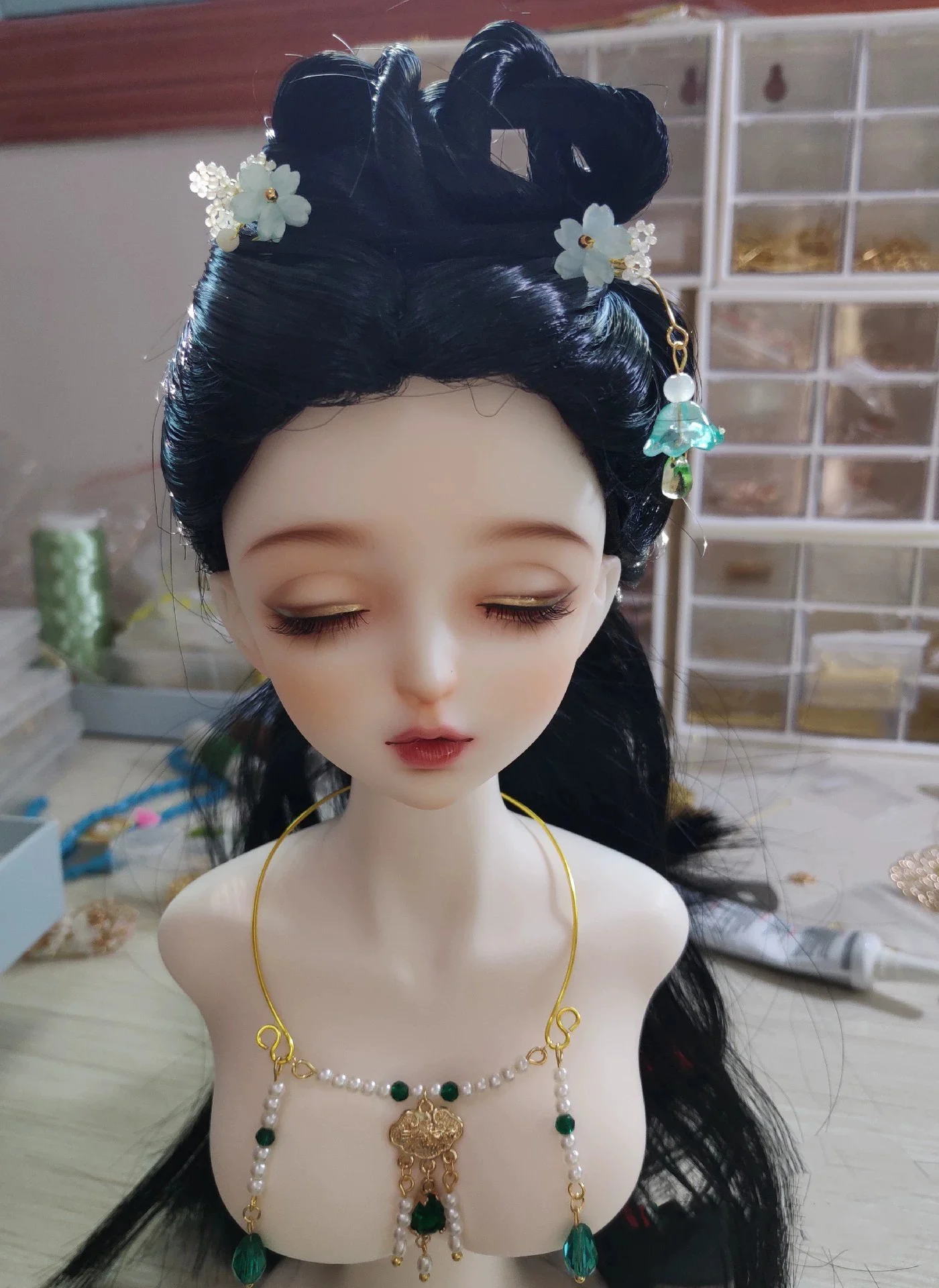 1/6 1/4 1/3 Scale BJD Hairpin Headwear Ancient Costume Hanfu Doll Hair Accessories For BJD/SD YOSD MSD SD13 Girl C2038