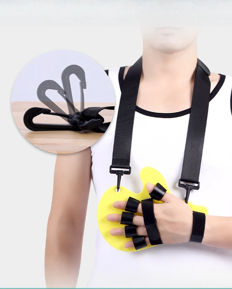 Finger Correction Board Five Finger Separation Corrector Extension Training Hand Splint Support Stroke Hemiplegia Rehabilitation