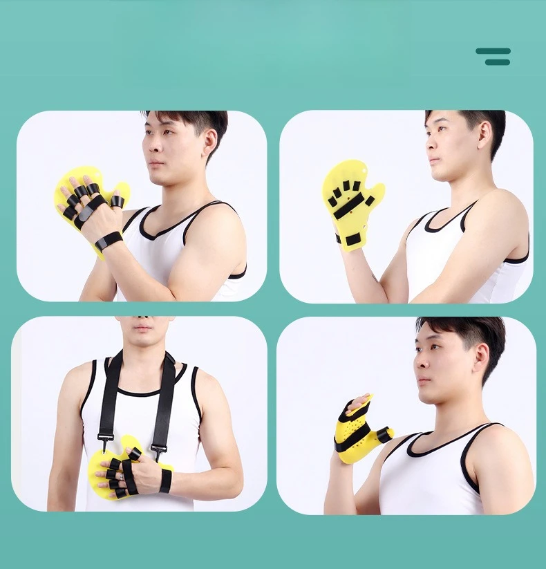 Finger Correction Board Five Finger Separation Corrector Extension Training Hand Splint Support Stroke Hemiplegia Rehabilitation
