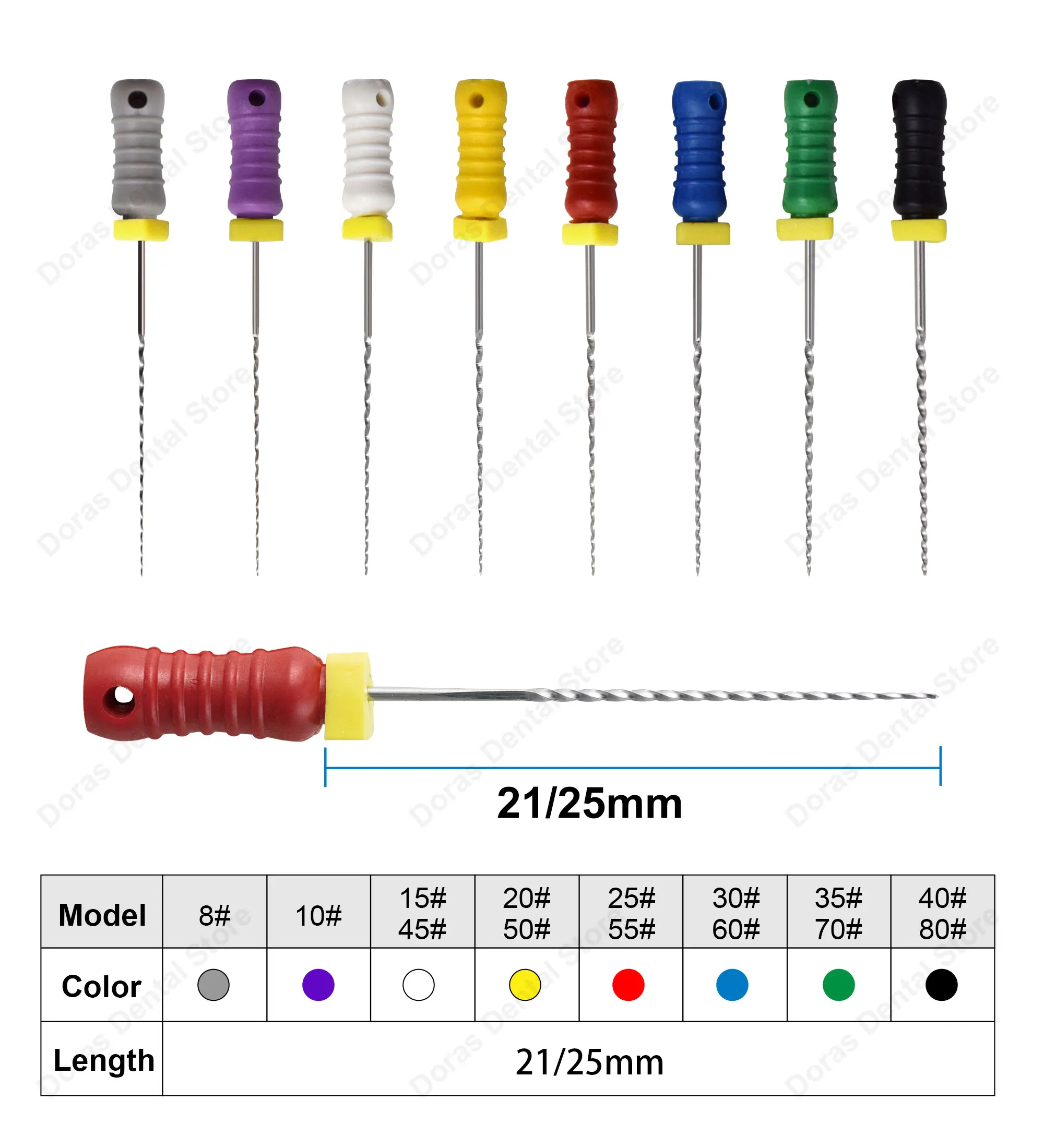 Glin NITI Reamer handuse Endodontic File Dental Instrument for Root Canal Treatment and Canal Preparation Endodontics