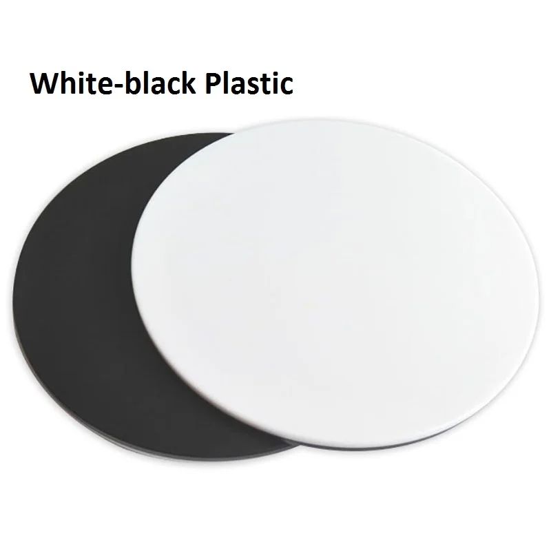 Stereo Microscope Working Stage Transparent Translucent Round Specimen Plate Frosted Glass White Black Plastic Work Board