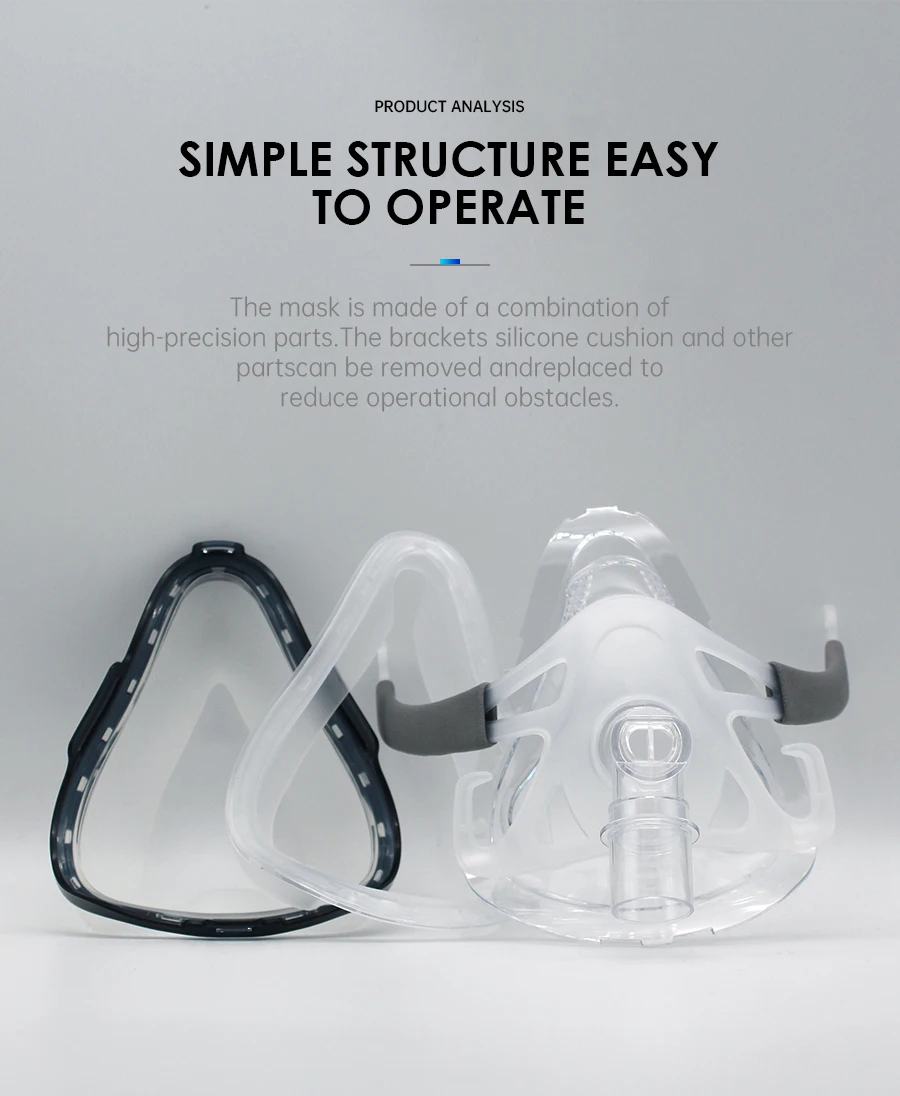CPAP F1B F1A Full Face Mask Auto CPAP APAP BiPAP Universal Full Face Mask Anti Snoring Apnea Sleep Aiding OSAHS OSAS Nasal Mask